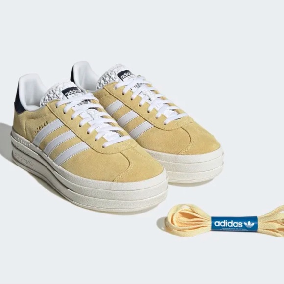 NIB SZ 6.5 (US Women) Adidas GAZELLE BOLD in Absolutely Adorable “Almost Y… - Picture 8 of 10
